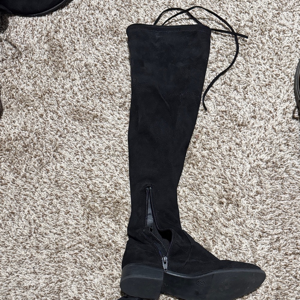 Black Over-the-Knee Women's Boots